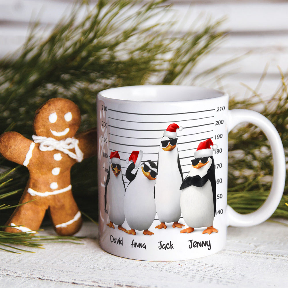 You Will Always Be My Favorite Partners In Crime Personalized Penguin Besties Mug, Christmas Gift