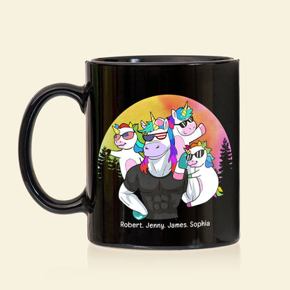 Dad No Matter 04DNPO060623 Personalized Family Coffee Black Mug