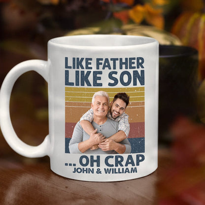 Custom Photo Like Father Like Son Family Mug N304 890313