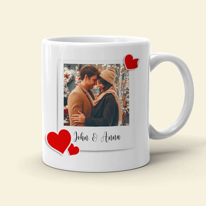 Couple Together Moment, Personalized White Mug - Upload Image