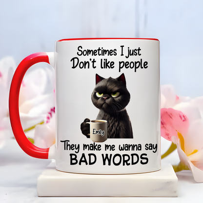 Personalized Gifts For Coworker Coffee Mug Bad Words 03xqpu150125