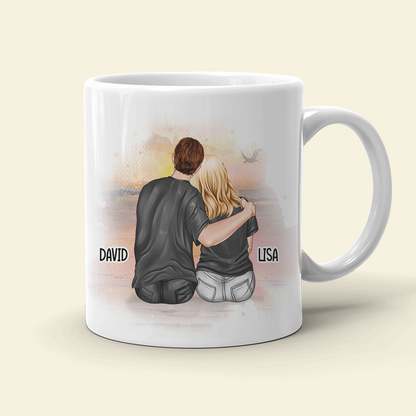 Couple Blanket Hogger Excellent Cook, Personalized Love Pie Chart White Mug