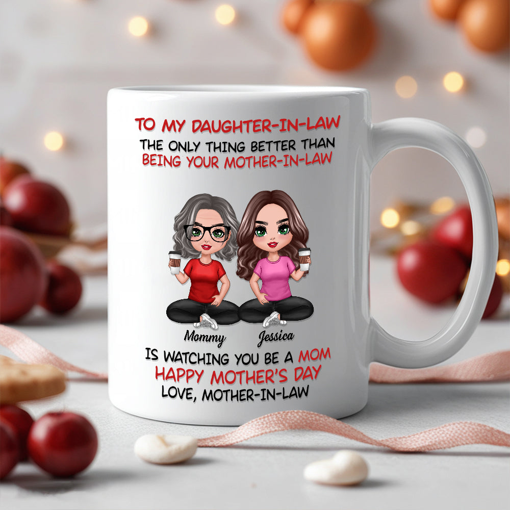 To My Daughter-In-Law Happy Mother's Day Personalized Mug, Custom Keychain, Plaque & More, Heartfelt Gift from Mother-in-Law