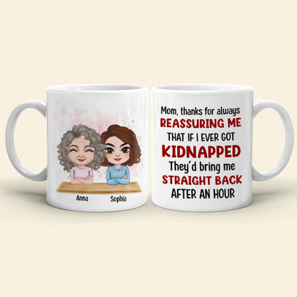 Mom Thanks For Always Reassuring Me - Personalized Mom Mug - Gift For Mom