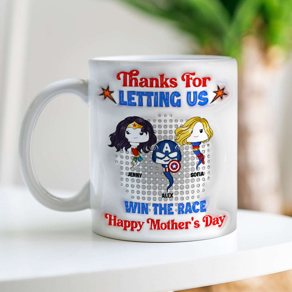Personalized Gifts For Mom Coffee Mug Mother's Day Funny Super Mom 02OHMH060325HA