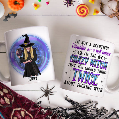 I'm The Crazy Witch Personalized Coffee Mug, Gift For Witch Lover