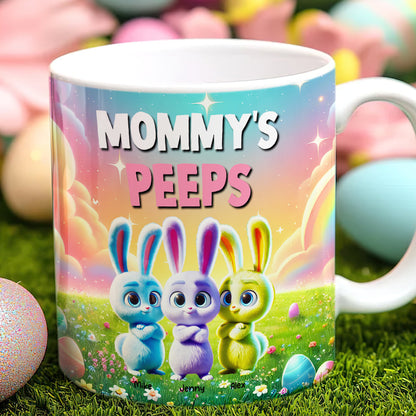 Personalized Gifts For Grandma Easter Day Coffee Mug Bunny Peeps 022TGMH070325