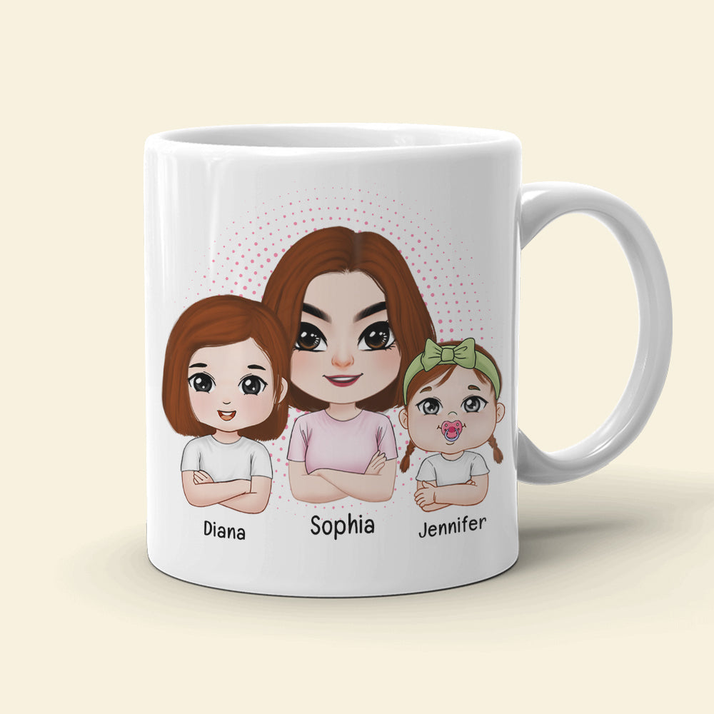 I Used To Be Cool Now I Just Argue With Miniature Versions Of Myself- Personalized Coffee Mug- Gift For Mom- Mom And Kid Coffee Mug