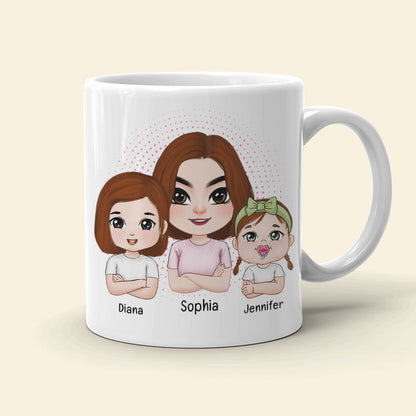 I Used To Be Cool Now I Just Argue With Miniature Versions Of Myself- Personalized Coffee Mug- Gift For Mom- Mom And Kid Coffee Mug