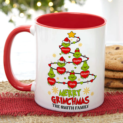 Merry Christmas-Personalized Accent Mug -Gift For Family-Christmas Gift- Family Mug-CC-AM11OZ-06acqn210923