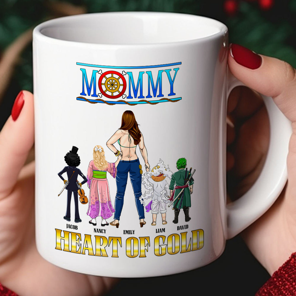 Personalized Gifts For Dad Coffee Mug Father Heart Of Gold 012KAPU260324PA