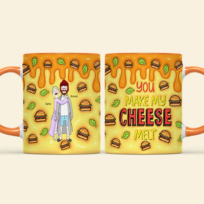 Personalized Gifts For Couple Accent Mug Melt Cheese 01TGQN271224HG