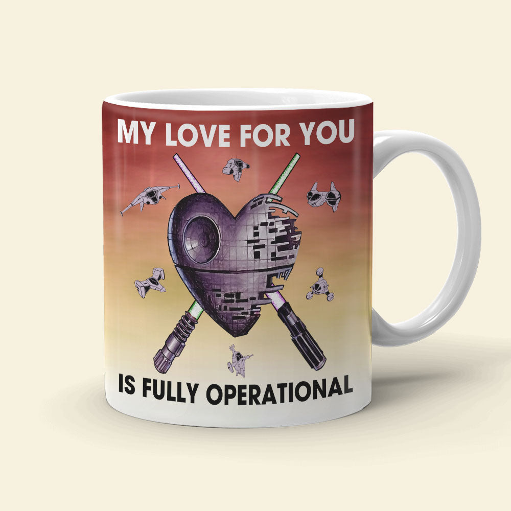 Couple My Love For You Is Fully Operational Personalized Mug