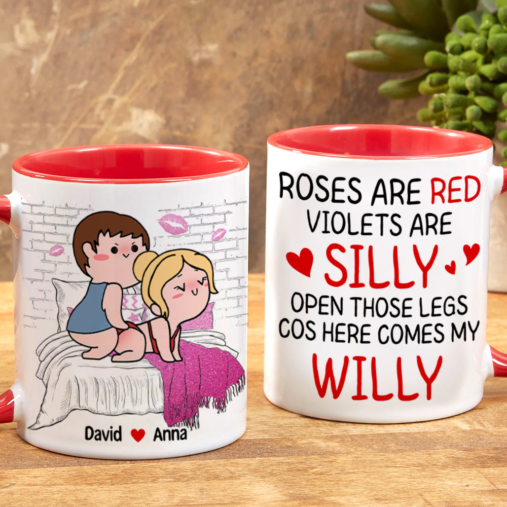 Personalized Gifts For Girlfriend Coffee Mug Here Comes My Willy