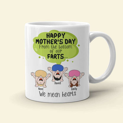 From The Bottom Of Our Farts, Personalized Coffee Mug, Love Mom Coffee Mug, Mother's Day, Birthday Gift For Mom