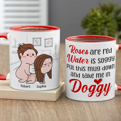 Put This Mug Down And Take Me In Doggy-Gift For Couple-Personalized Coffee Mug-Funny Couple