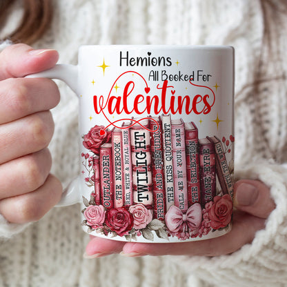 Customized Gifts For Book Lovers White Mug Valentine 02XQLU111224