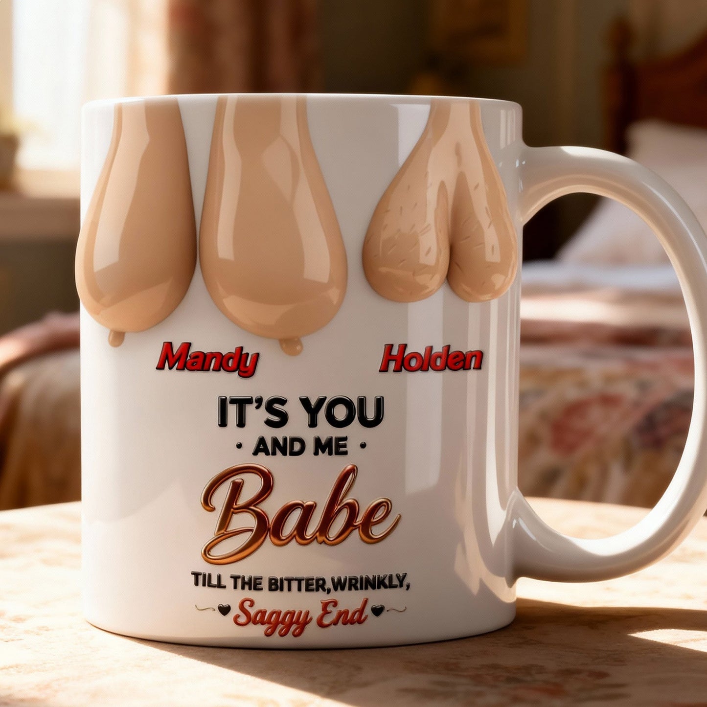 Old Couple Forever Mug - Personalized Gifts For Couple 04OHMG060125