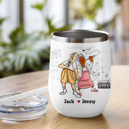 Grow Up Is Optional - Personalized Couple Mug - Gift For Funny Old Couple