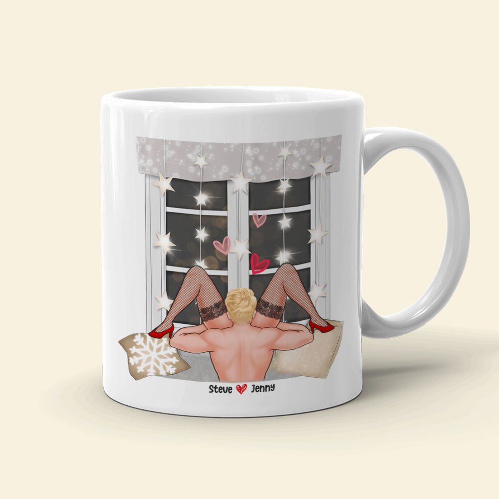 Let's Be Naughty And Save Santa The Trip-Personalized Coffee Mug- Gift For Him/ Gift For Her- Naughty Couple Coffee Mug