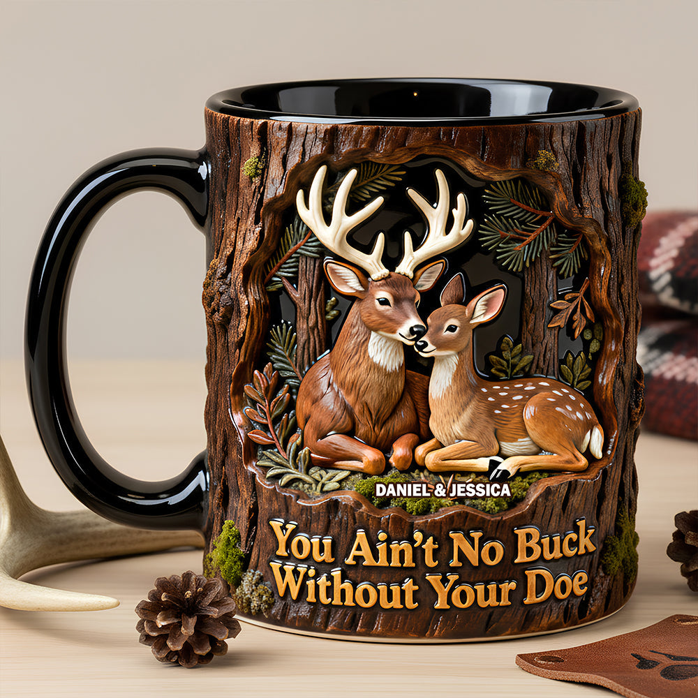Deer Hunting Couple Mug - Personalized Gifts For Couple 03NADT130126