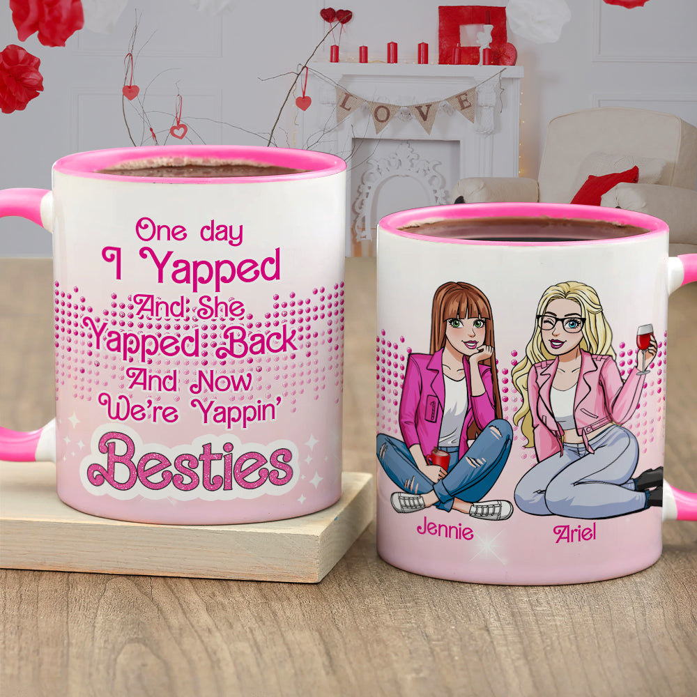 Personalized Gifts For Besties Accent Mug Yappin Besties 04XQLU021224HH