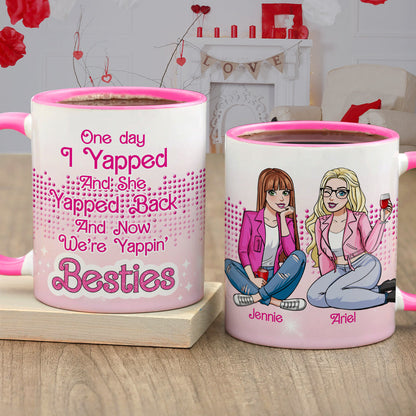 Personalized Gifts For Besties Accent Mug Yappin Besties 04XQLU021224HH