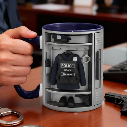 Police Coffee Accent Mug - Personalized Gifts For Police Officers 06kilu221225