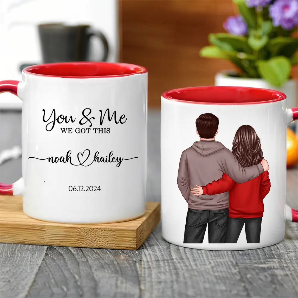 Personalized Couple Mug Romantic Ceramic Mug for Special Occasions Ideal Gift for Valentine's Day or Anniversaries