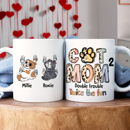 Personalized Gifts For Cat Mom Coffee Mug 04QHDT230324 Mother's Day
