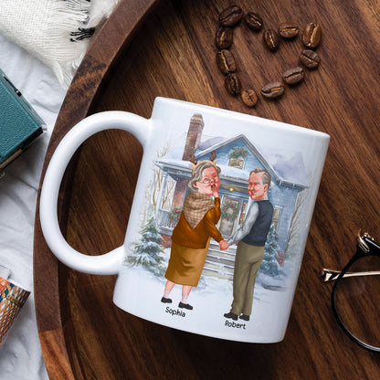 Falling In Love Is Easy? Staying In Love Is Special- Personalized Coffee Mug- Gift For Him/ Gift For Her- Christmas Gift- Old Couple Coffee Mug