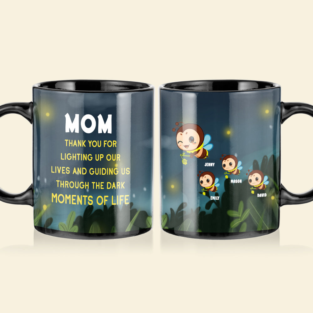 Personalized Gifts For Mom Coffee Mug Mom Thank You For Lighting Up Our Lives