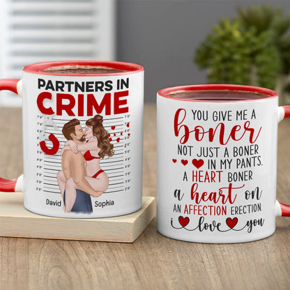 You Give Me A Boner- Gift For Couple-Personalized Coffee Mug