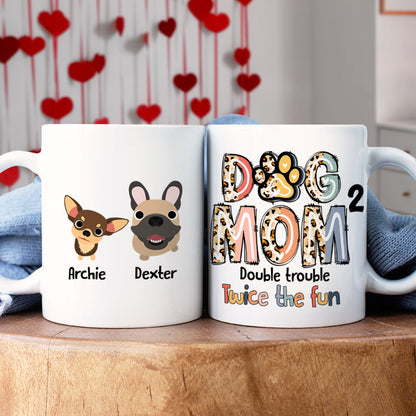 Personalized Gifts For Dog Mom Coffee Mug 01QHDT230324 Mother's Day