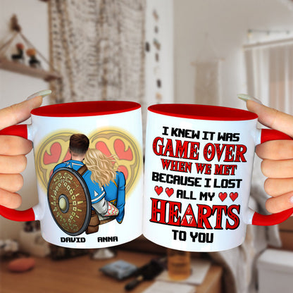 Zelda I Lost All My Hearts To You - Personalized Accent Mug - Gift For Couple, Husband Wife, Anniversary Gift - CL32 NA94