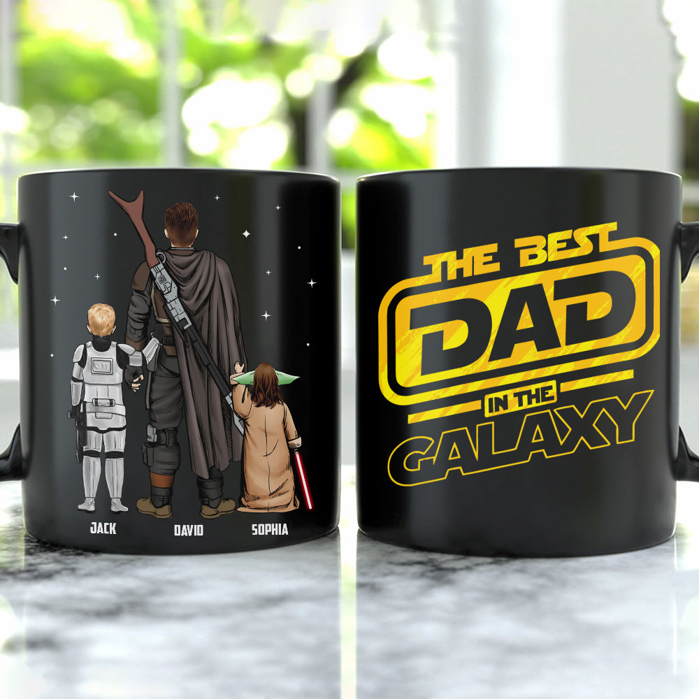 Personalized Gifts For Dad Coffee Mug The Best Dad In The Galaxy 06QHTN190124HHHG Father's Day Gifts