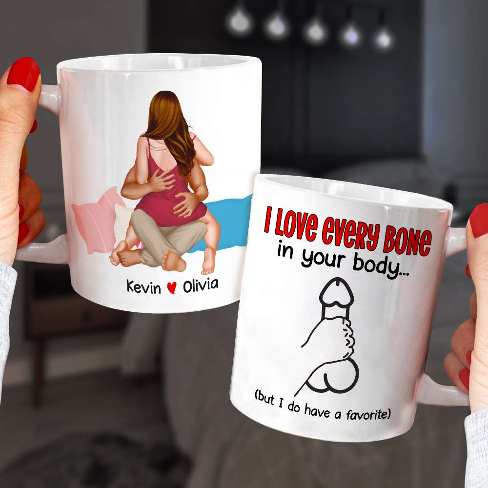 Personalized Gifts For Couple Coffee Mug I Love Every Bone In Your Body