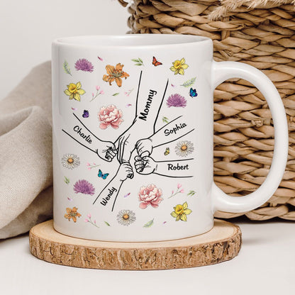 Mother & Daughter A Bond That Can't Be Broken | Personalized White Ceramic Mug - Ideal Gift for Mother's Day, Family Gatherings, or Special Occasions