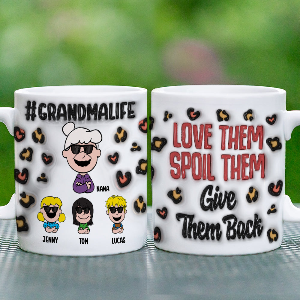 Personalized Gifts For Grandma Coffee Mug 03katn170225hh Grandma Life: Love Them Spoil Them
