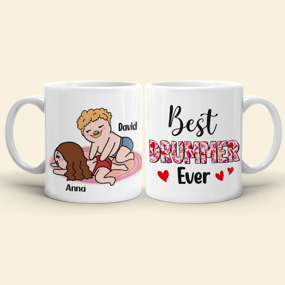 Best Drummer Ever Personalized Funny Coffee Mug Gift For Couple