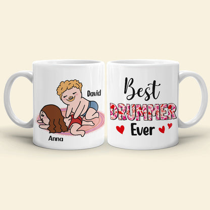 Best Drummer Ever Personalized Funny Coffee Mug Gift For Couple
