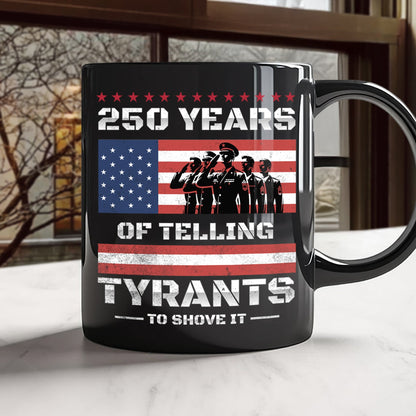 250 Years USA 250th Anniversary America Celebration Black Mug CH07 896742