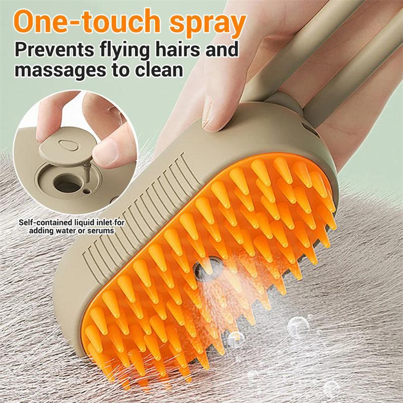 Cat Steam Brush For Massage Pet Grooming Comb
