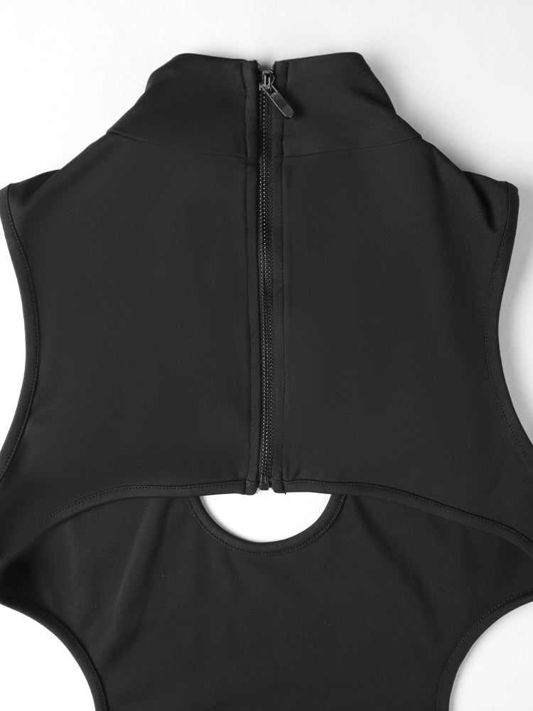 Euphoria Maddy Outfit Cut Out Bodycon Mini Black Dress