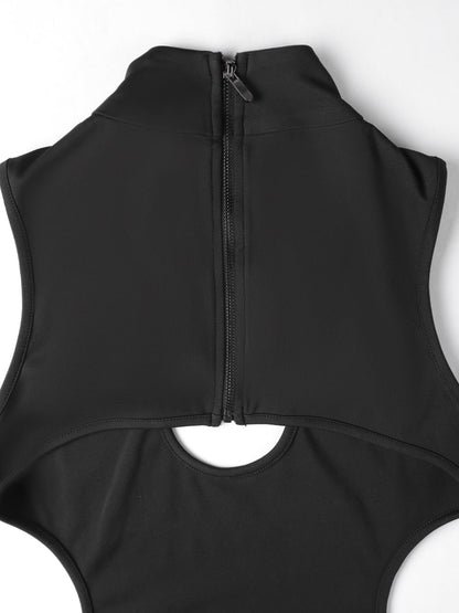 Euphoria Maddy Outfit Cut Out Bodycon Mini Black Dress
