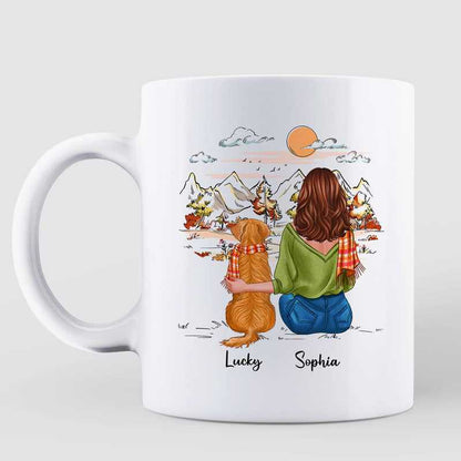Fall Season Life Is Better With Dog Gift For Dog Mom Personalized Mug