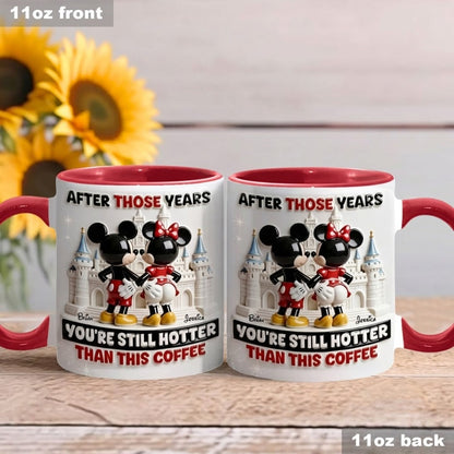 MkMo Magic Mouse You're Still Hotter Than This Coffee - Personalized Accent Mug - Gift For Couple, Fan Movies HH01