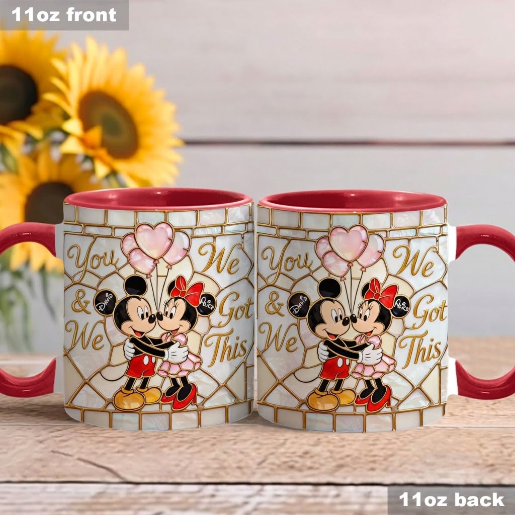 MkMo Magic Mouse You And Me We Got This - Personalized Accent Mug - Gift For Couple, Fan Movies HH01