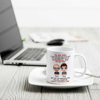 Doll To My Son From Dad Mom Happy Father's Day Personalized Mug
