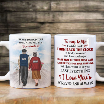 Old Couple To My Wife - Personalized White Mug 03ACHG1301